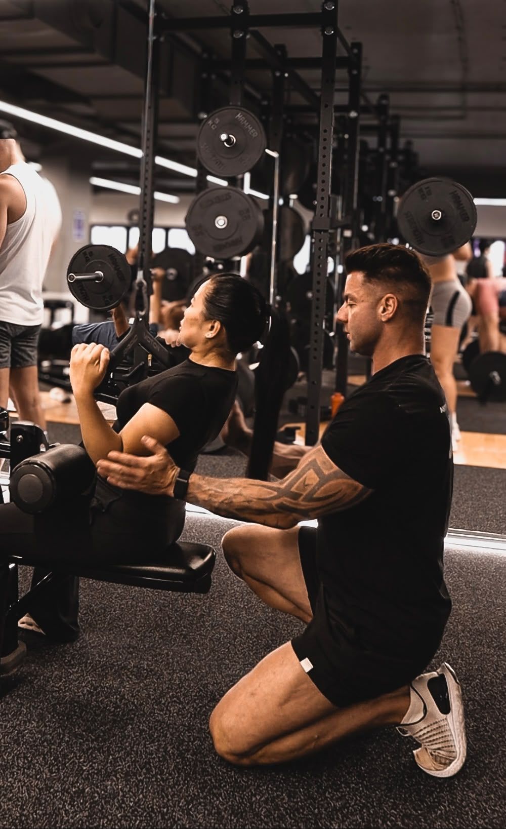 Dominic Quinn coaching a client at Anytime Fitness Bondi Junction