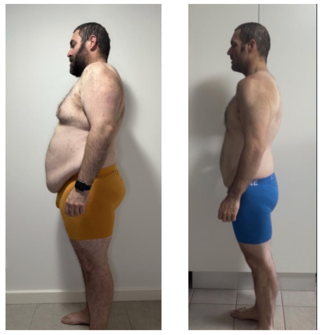 Client transformation, before and after coaching